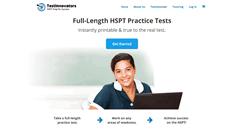 Desktop Screenshot of hsptpracticetest.com