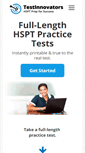 Mobile Screenshot of hsptpracticetest.com